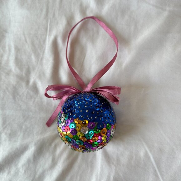 Handmade Sparkly Sequin Christmas Ornament - Picture 11 of 13